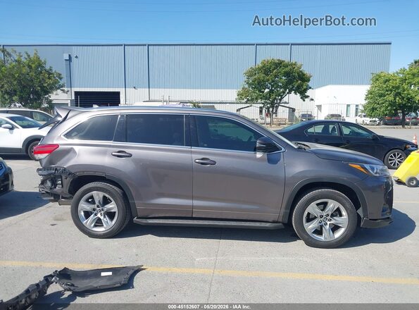 5TDYZRFH5KS350993 2019 TOYOTA HIGHLANDER Gray Панорамний вид салону 360°