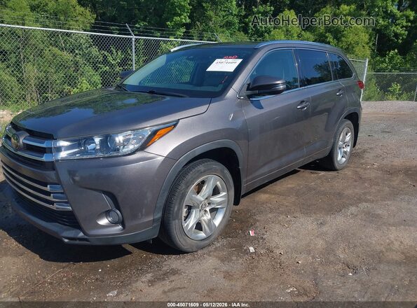 5TDYZRFH6JS244387 2018 TOYOTA LIMITED Gray Przód lewy