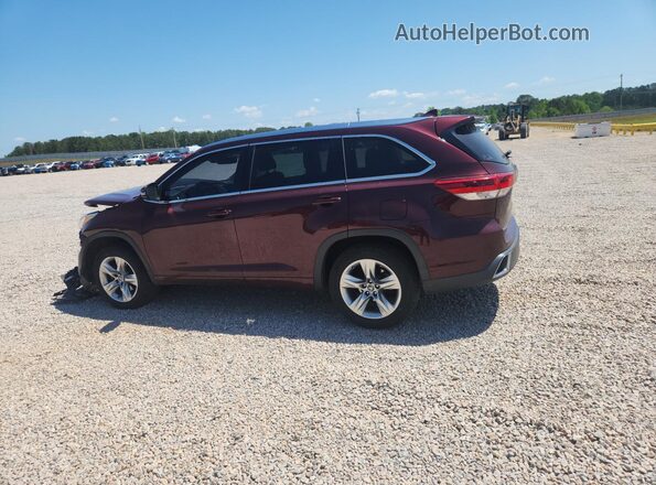 5TDYZRFH9JS267176 2018 TOYOTA HIGHLANDER Maroon 