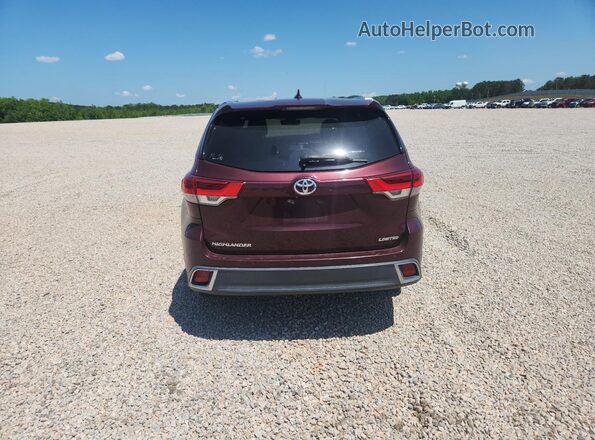 5TDYZRFH9JS267176 2018 TOYOTA HIGHLANDER Maroon 