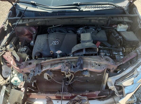 5TDYZRFH9JS267176 2018 TOYOTA HIGHLANDER Maroon 