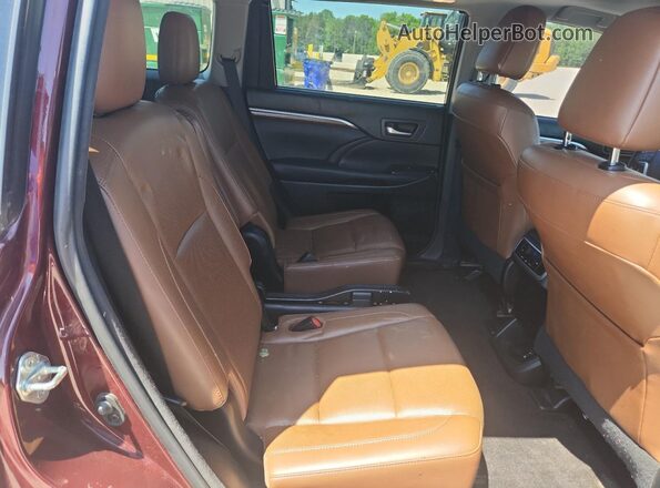 5TDYZRFH9JS267176 2018 TOYOTA HIGHLANDER Maroon 