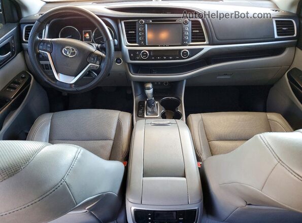 5TDYZRFHXHS220412 2017 TOYOTA HIGHLANDER White Dashboard view