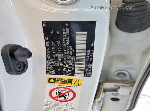 5TDYZRFHXHS220412 2017 TOYOTA HIGHLANDER White Engine compartment view