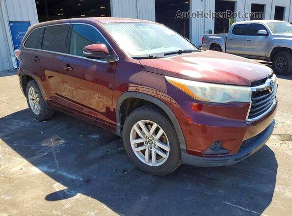 5TDZARFH0GS018706 2016 TOYOTA LE Red Front right