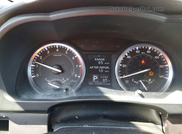 5TDZARFH0GS018706 2016 TOYOTA LE Red Instrument cluster view