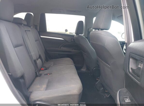 5TDZARFH1JS039281 2018 TOYOTA HIGHLANDER White Widok naklejki z numerem VIN