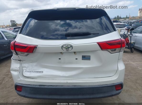5TDZARFH1JS039281 2018 TOYOTA HIGHLANDER White 