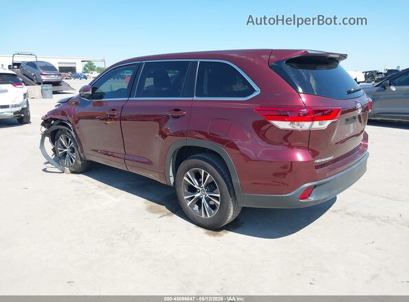 5TDZARFH5JS035539 2018 TOYOTA LE Red 