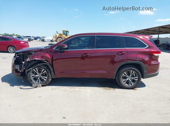 5TDZARFH5JS035539 2018 TOYOTA LE Red 