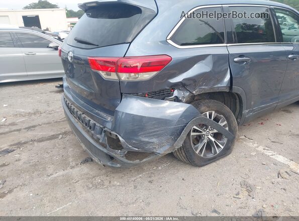 5TDZARFH9KS057352 2019 TOYOTA HIGHLANDER Blue Front view
