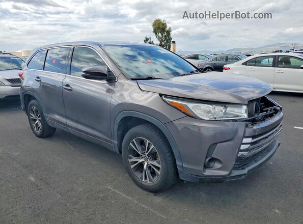 5TDZARFHXJS036430 2018 TOYOTA HIGHLANDER Gray წინა მარჯვენა