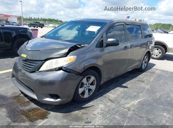 5TDZK3DC4GS743484 2016 TOYOTA SIENNA Brown Առջևի ձախ երեք քառորդ տեսարան