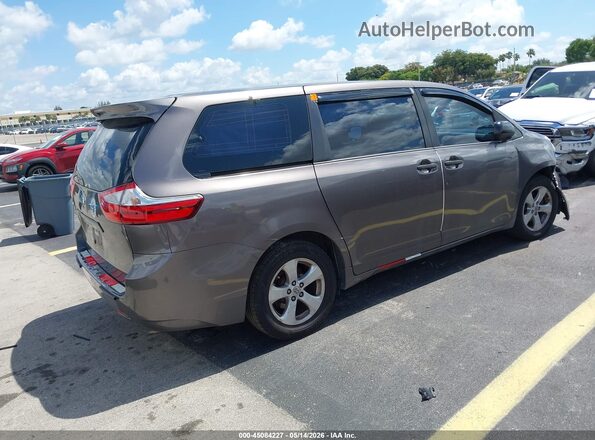 5TDZK3DC4GS743484 2016 TOYOTA SIENNA Brown Հետևի աջ