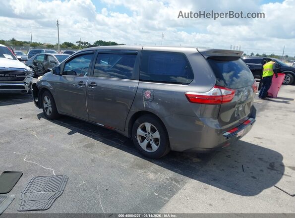 5TDZK3DC4GS743484 2016 TOYOTA SIENNA Brown Հետևի ձախ