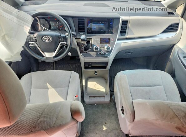 5TDZK3DC5GS731750 2016 TOYOTA SIENNA White Вид панелі приладів