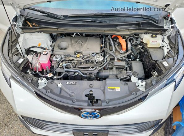 5TDZSKFC2SS220626 2025 TOYOTA SIENNA White Widok komory silnika