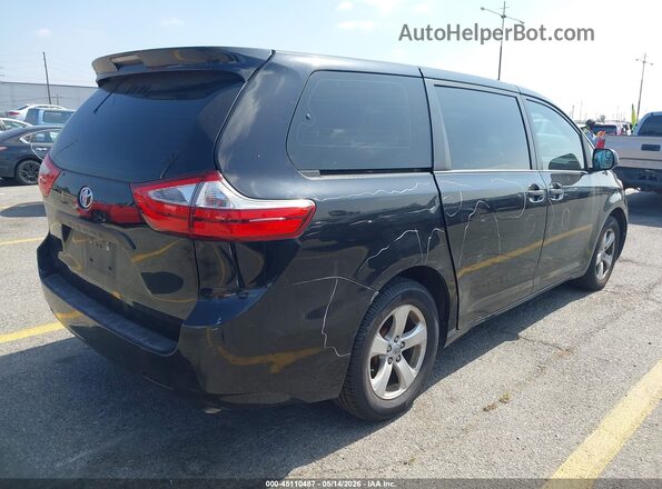 5TDZZ3DC3HS863161 2017 TOYOTA SIENNA Black Tył prawy