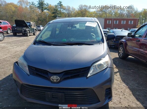 5TDZZ3DC5JS942420 2018 TOYOTA SIENNA Gray Вид щитка приладів