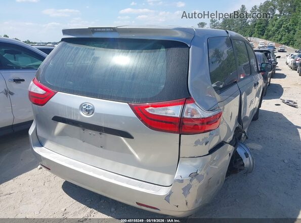 5TDZZ3DC6JS942443 2018 TOYOTA SIENNA Silver 