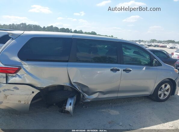 5TDZZ3DC6JS942443 2018 TOYOTA SIENNA Silver 