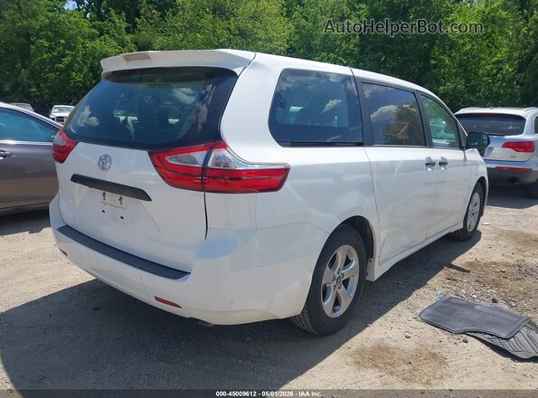 5TDZZ3DC7JS960725 2018 TOYOTA SIENNA White Задня права чверть