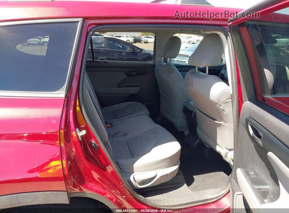 5TDZZRAH2MS044302 2021 TOYOTA HIGHLANDER Burgundy VIN კოდის სტიკერის ხედი