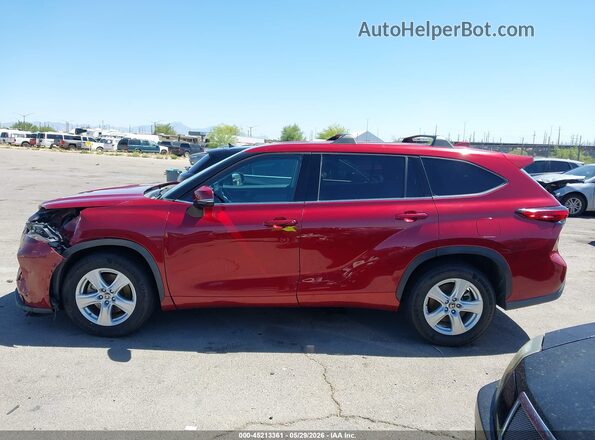 5TDZZRAH2MS044302 2021 TOYOTA HIGHLANDER Burgundy სალონის 360-გრადუსიანი ხედი