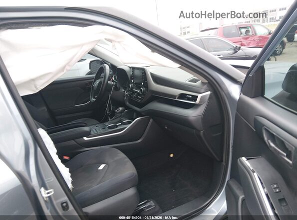 5TDZZRAH9LS019802 2020 TOYOTA HIGHLANDER Light Blue Widok wnętrza z przodu