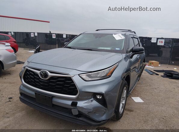 5TDZZRAH9LS019802 2020 TOYOTA HIGHLANDER Light Blue Przód lewy
