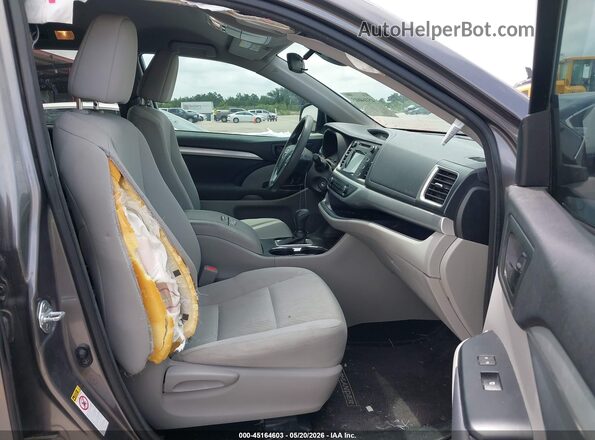 5TDZZRFH3HS205898 2017 TOYOTA HIGHLANDER Серый Вид салона спереди