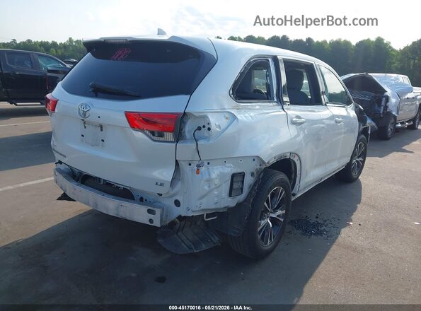 5TDZZRFH7JS267018 2018 TOYOTA HIGHLANDER White Հետևի աջ