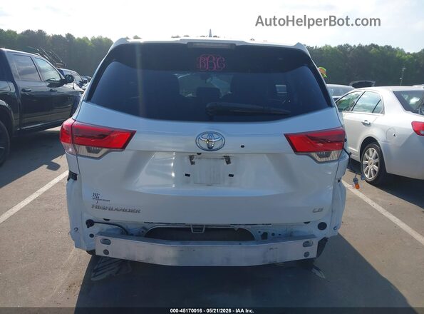 5TDZZRFH7JS267018 2018 TOYOTA HIGHLANDER White Դիմացի տեսք
