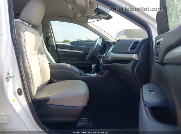 5TDZZRFH7JS267018 2018 TOYOTA HIGHLANDER White Սալոնի դիմացի տեսք