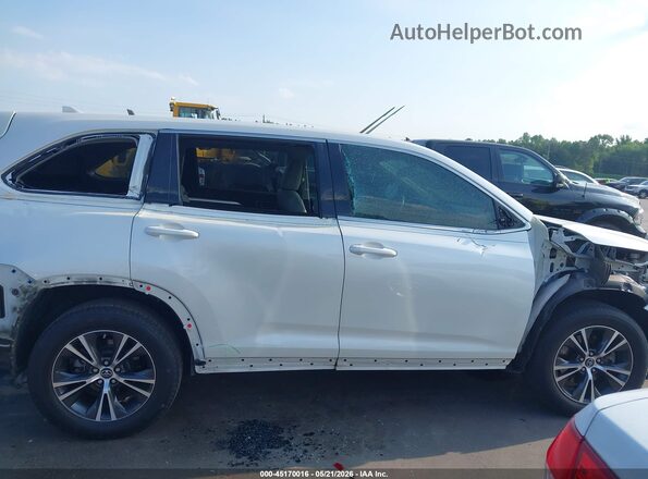 5TDZZRFH7JS267018 2018 TOYOTA HIGHLANDER White Սալոնի 360 աստիճան տեսք