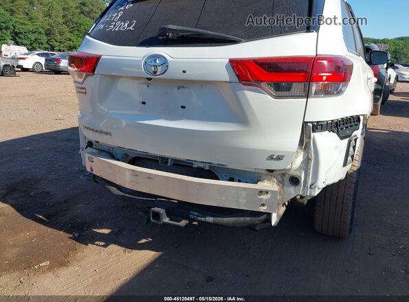 5TDZZRFH8JS239082 2018 TOYOTA HIGHLANDER Белый 
