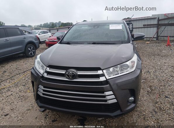 5TDZZRFHXJS246051 2018 TOYOTA HIGHLANDER Gray 