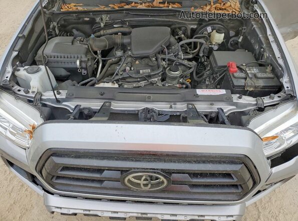 5TFAX5GN7MX192559 2021 TOYOTA TACOMA Серебряный Вид задней части салона