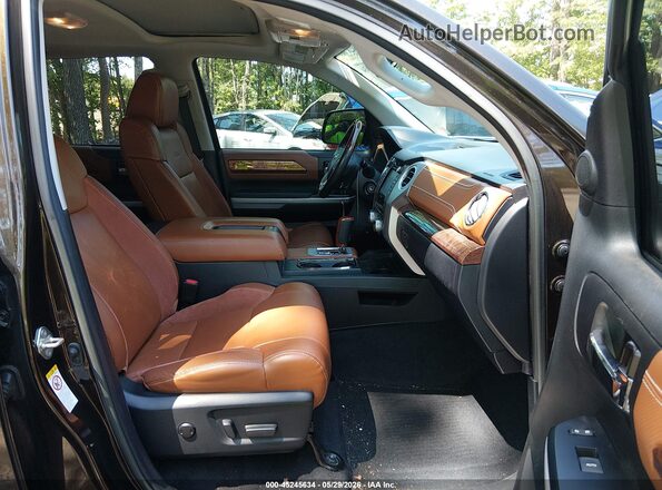5TFAY5F10KX825525 2019 TOYOTA TUNDRA Brown Widok wnętrza z przodu