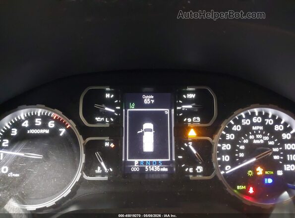 5TFAY5F11LX893589 2020 TOYOTA TUNDRA Black Vista de los asientos traseros