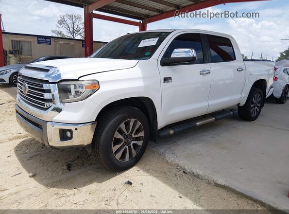 5TFAY5F12KX795119 2019 TOYOTA TUNDRA White Vista tres cuartos delantera izquierda