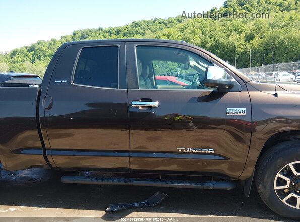 5TFBY5F12KX793830 2019 TOYOTA TUNDRA Brown უკანა სალონის ხედი