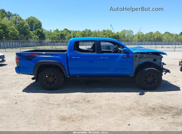5TFCZ5ANXKX183685 2019 TOYOTA TACOMA Blue Вид задньої частини салону