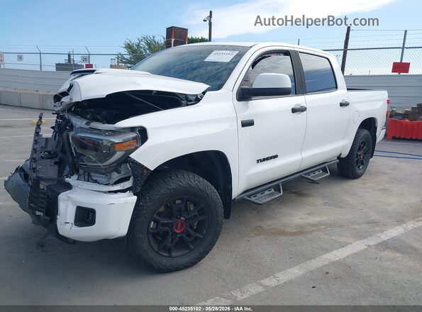 5TFDY5F11MX018835 2021 TOYOTA TUNDRA White წინა მარცხენა ხედი სამი მეოთხედიდან