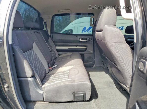 5TFDY5F13KX865997 2019 TOYOTA TUNDRA Black Rear seats view