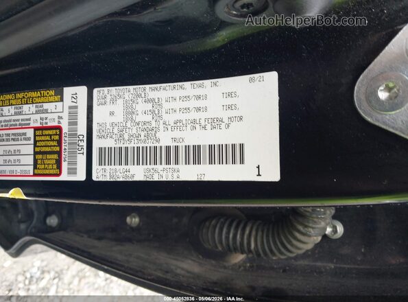 5TFDY5F13MX037290 2021 TOYOTA TUNDRA Black Engine compartment view