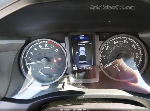 5TFDZ5BN1GX002838 2016 TOYOTA TACOMA Gray Հետևի նստատեղերի տեսք