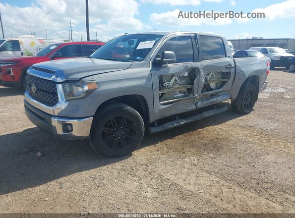 5TFEM5F10KX137568 2019 TOYOTA TUNDRA Gray 