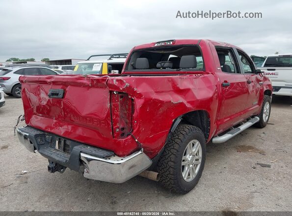 5TFEY5F17KX247084 2019 TOYOTA TUNDRA Red Задня права чверть