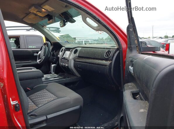 5TFEY5F17KX247084 2019 TOYOTA TUNDRA Red Вид салону спереду